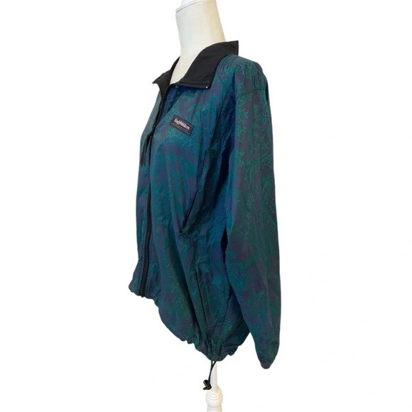 Early Winters Womens IllumiNite Reflective Vintage Windbreaker Size Large Green - Picture 2 of 12